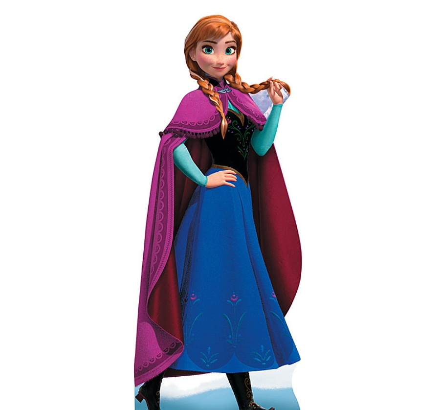 Anna in her iconic dress from Frozen 1