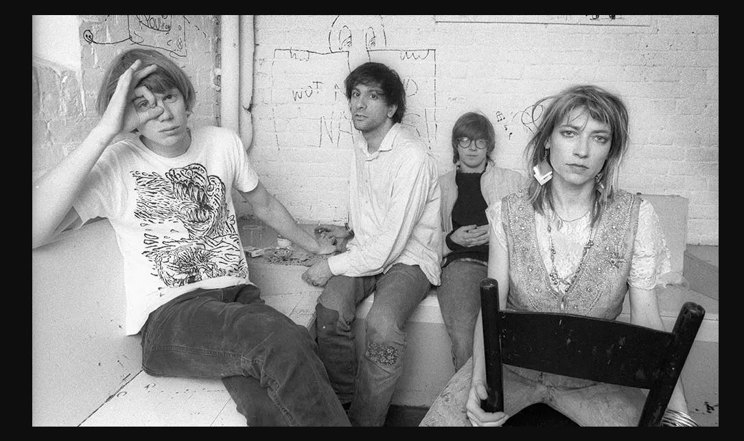 The members of the Sonic Youth rock band