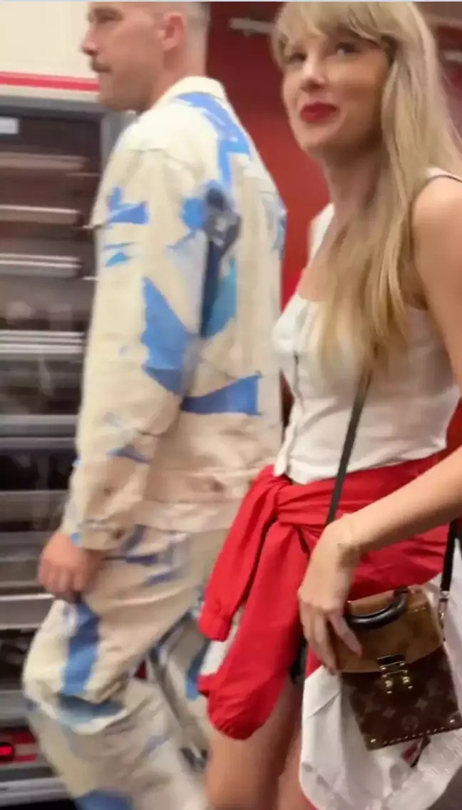 Travis Kelce and Taylor Swift leaving together after Chiefs game