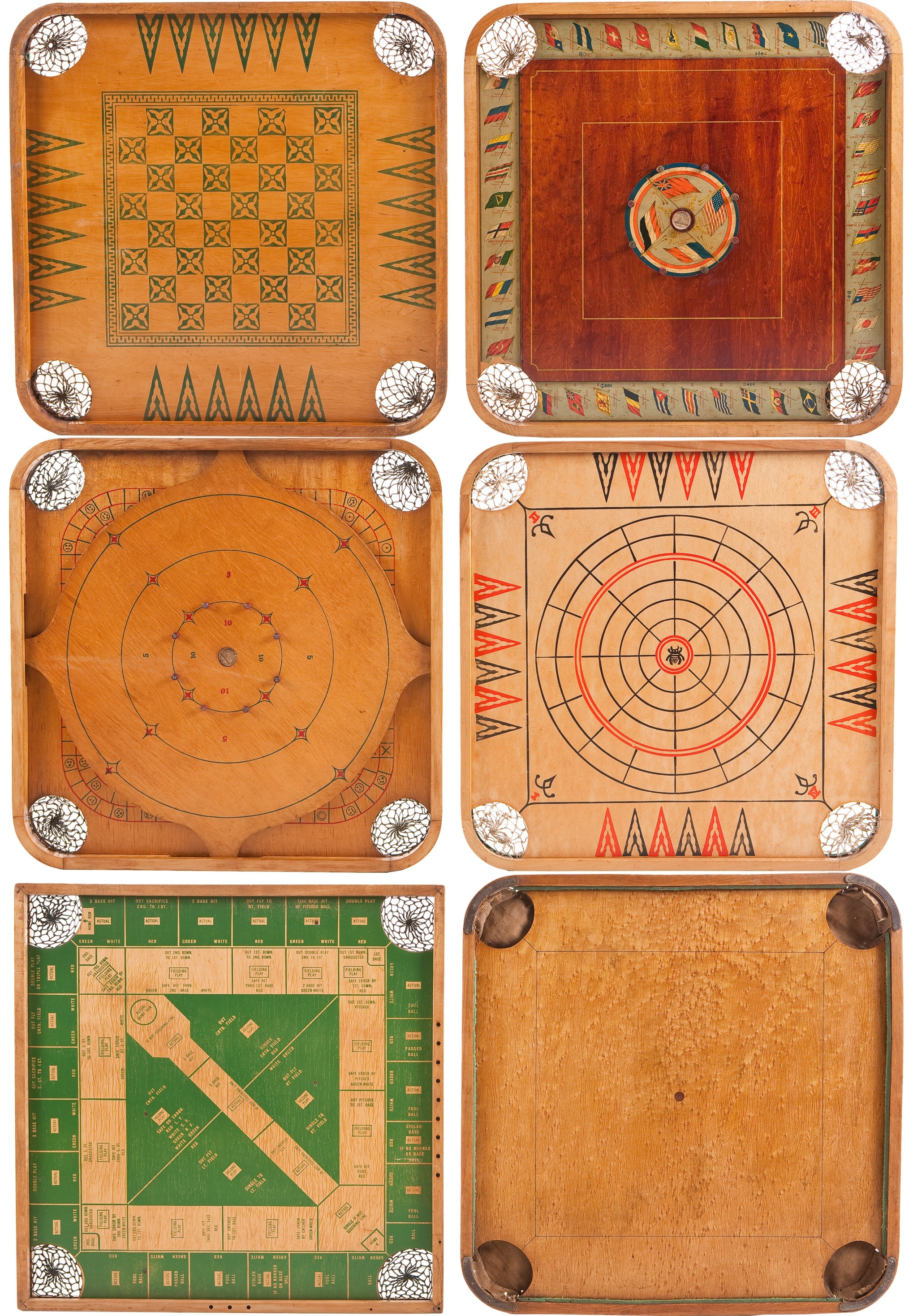 Different types of American Carrom boards