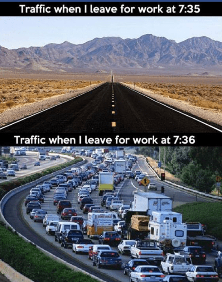Relatable Traffic Jams meme
