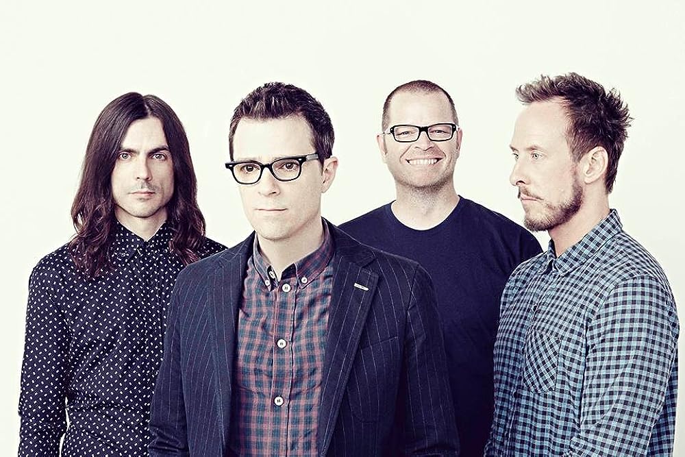 The members of the Weezer rock band