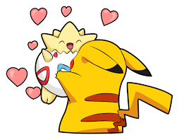 Pikachu carrying Togepi