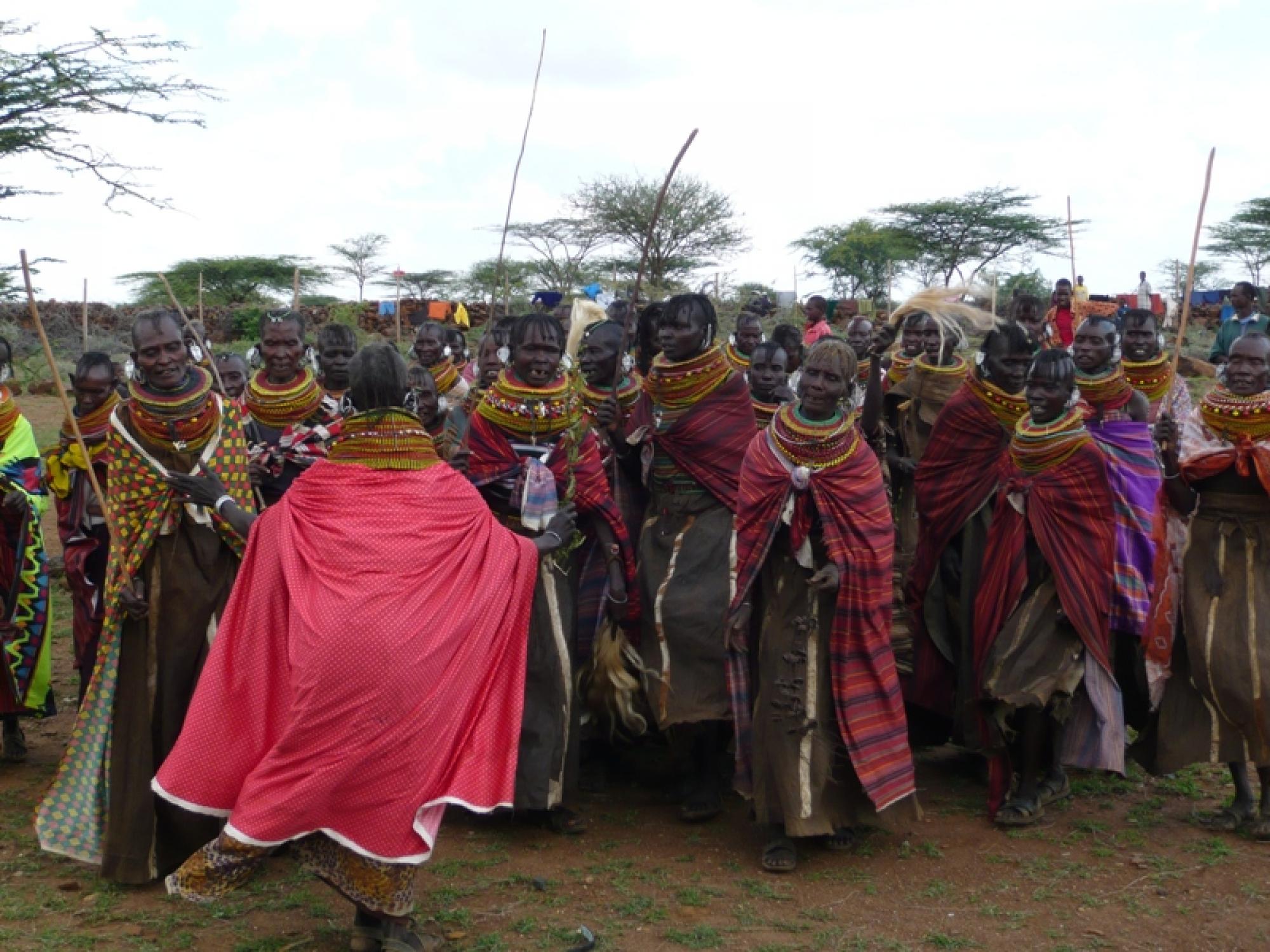 Tribal people in a ritual