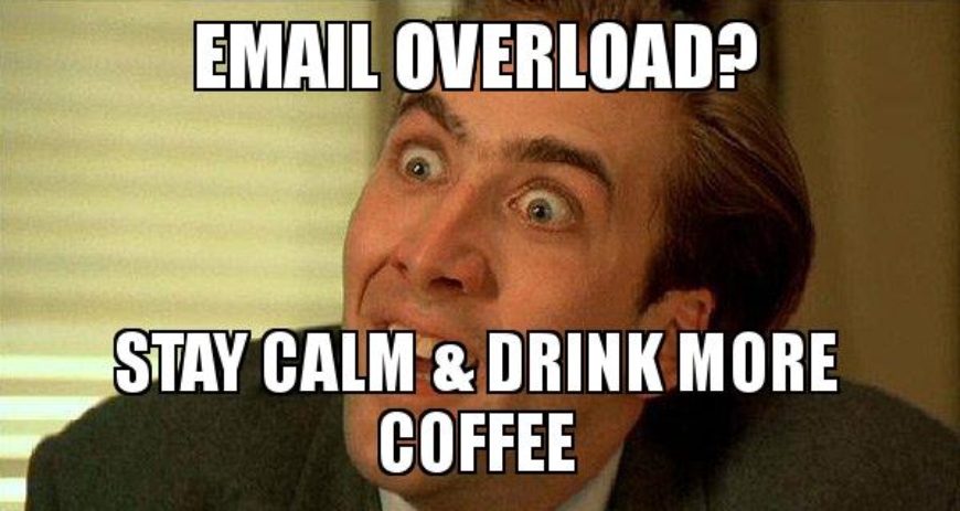 Relatable Email Overload Office meme
