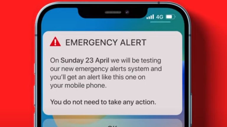 Emergency Alert on a Phone Screen