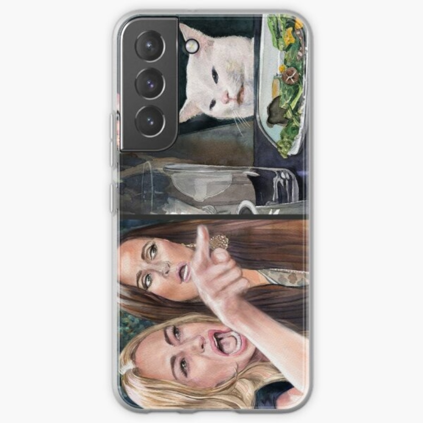 Woman Yelling At A Cat-themed phone case