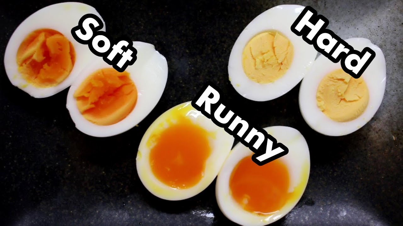 Three Types Of Boiled Eggs