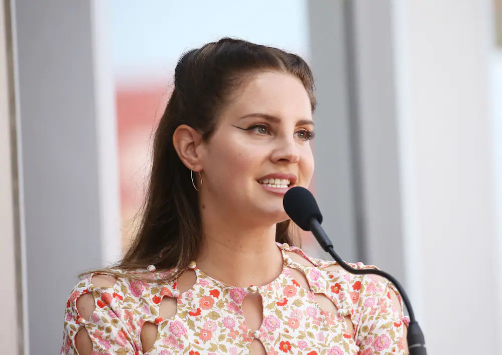 Lana Del Rey at a conference