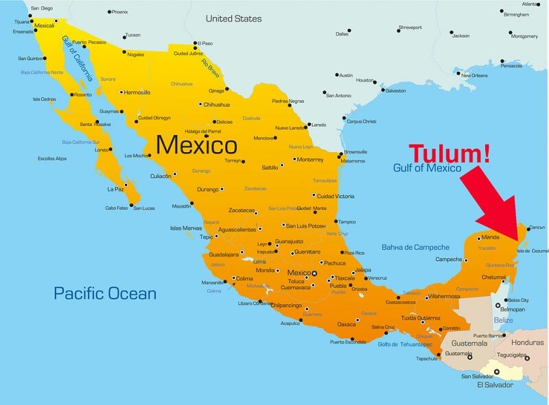 The map Of Tulum