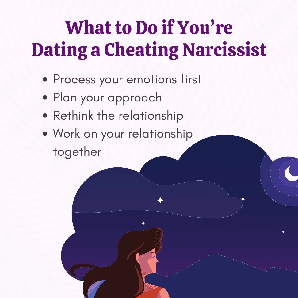 "What to Do if You're Dating a Cheating Narcissist" poster