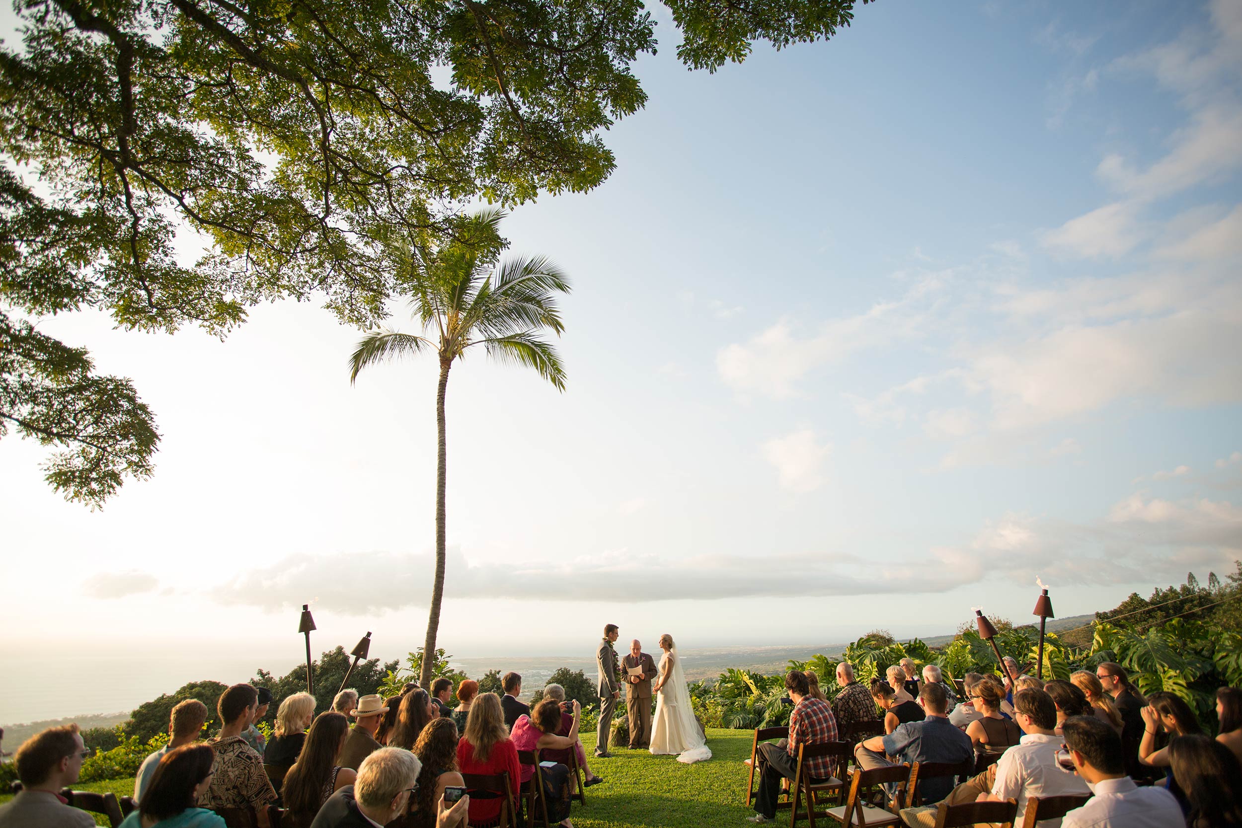 A wedding in Holualoa, Hawaii
