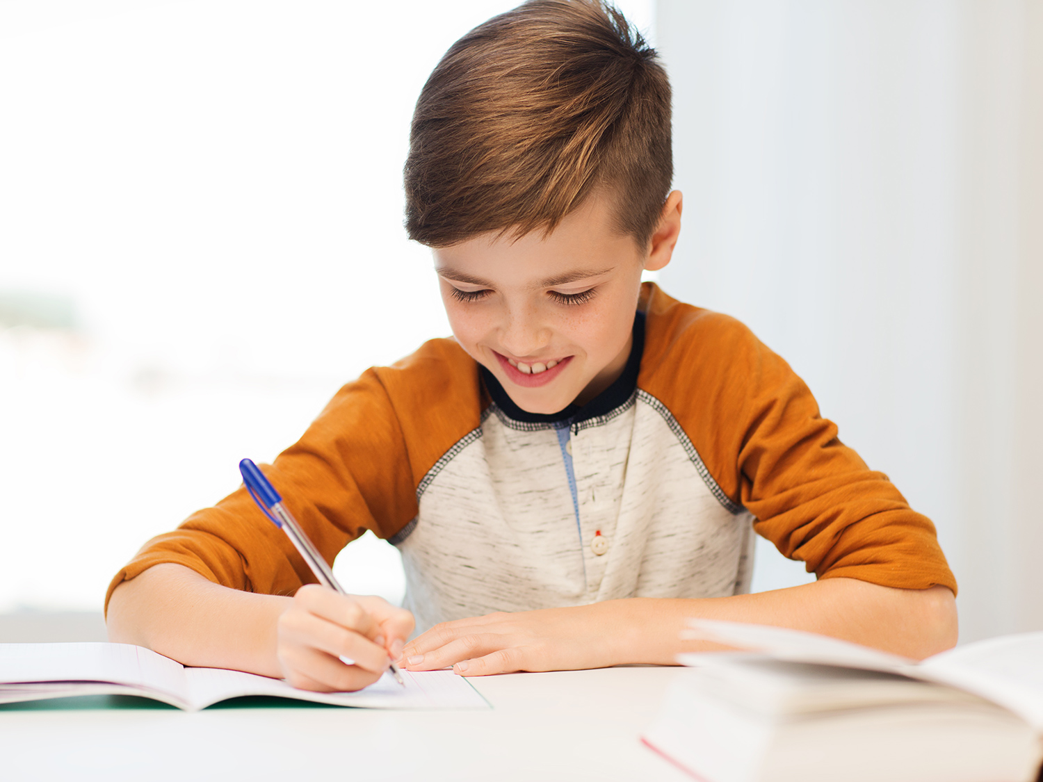 A child writing