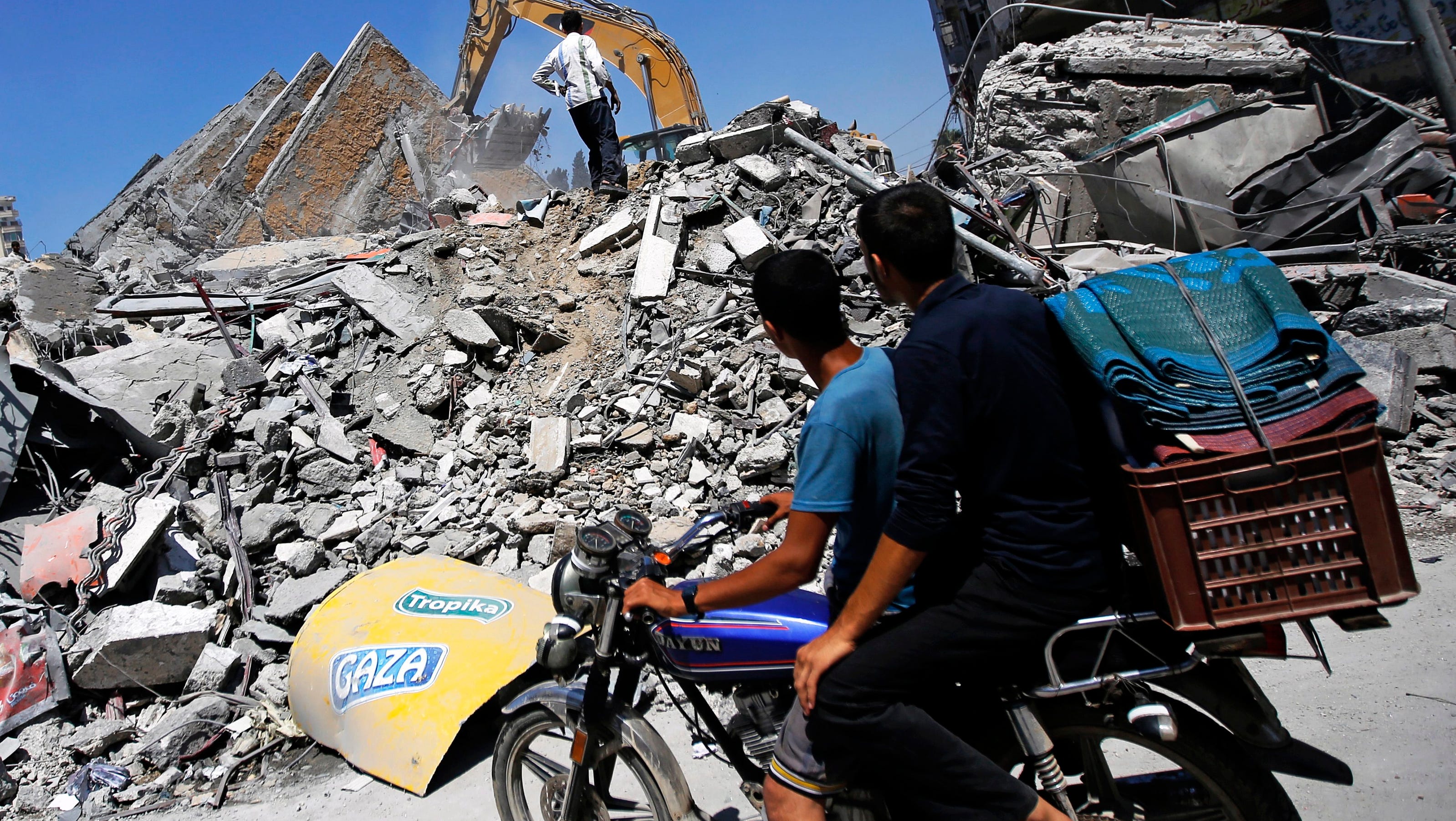 Destruction in Gaza after Israel's continuous bombing