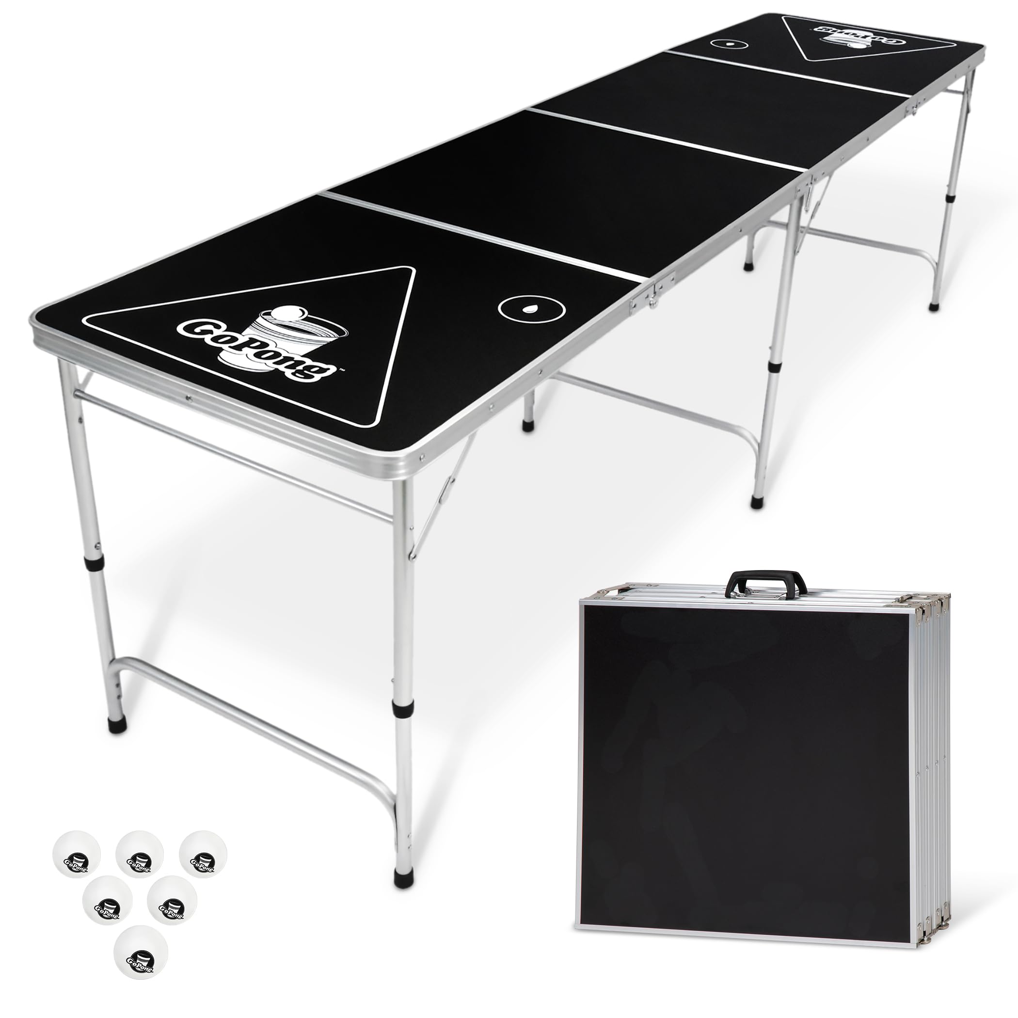 GoPong Beer Pong Table with its accessories