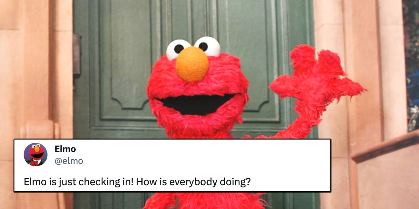 Elmo Viral Tweet asking "How is everybody doing?"